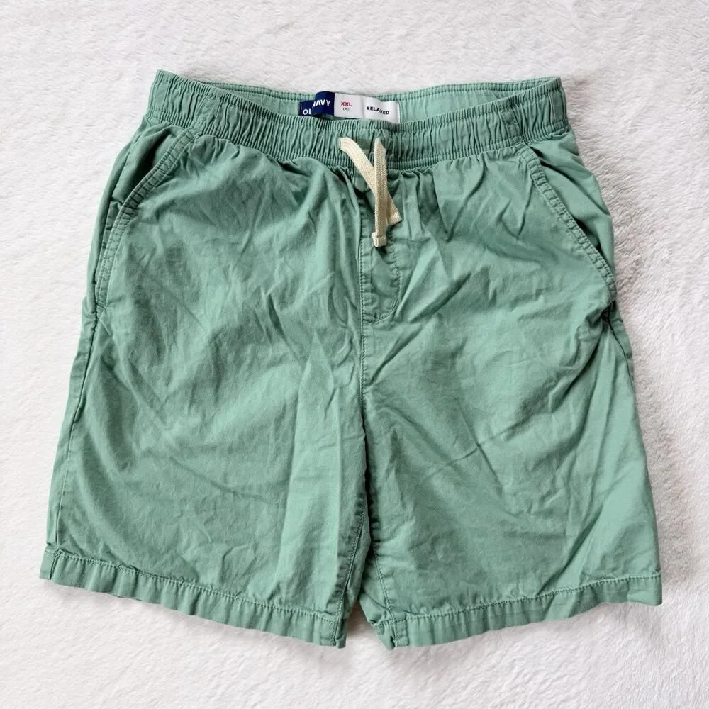 Old Navy Boys Twill Pull On Dock Shorts Size XXL (18) Rainwater